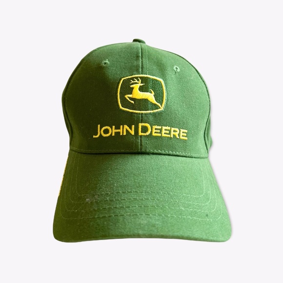 Vtg John Deere Nothng Runs Lke A Deere Trucker Cap Green Hat Foam